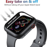 Folie de protectie smartwatch Techsuit Defense360 Pro + Screen Protector compatibil cu Apple Watch 4 / 5 / 6 / SE (44mm), Negru