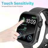 Folie de protectie smartwatch Techsuit Defense360 Pro + Screen Protector compatibil cu Apple Watch 4 / 5 / 6 / SE (44mm), Negru