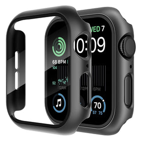 Folie de protectie smartwatch Techsuit Defense360 Pro + Screen Protector compatibil cu Apple Watch 4 / 5 / 6 / SE (40mm), Negru