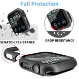 Folie de protectie smartwatch Techsuit Defense360 Pro + Screen Protector compatibil cu Apple Watch 4 / 5 / 6 / SE (40mm), Negru