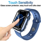 Folie de protectie smartwatch Techsuit Defense360 Pro + Screen Protector compatibil cu Apple Watch 7 (45mm), Transparent