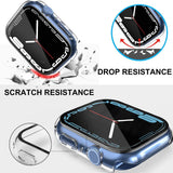 Folie de protectie smartwatch Techsuit Defense360 Pro + Screen Protector compatibil cu Apple Watch 7 (45mm), Transparent