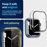Folie de protectie smartwatch Techsuit Defense360 Pro + Screen Protector compatibil cu Apple Watch 7 (45mm), Transparent