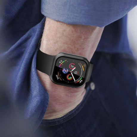 Husa smartwatch Techsuit Defense360 Pro compatibil cu Apple Watch 7 41mm, Negru