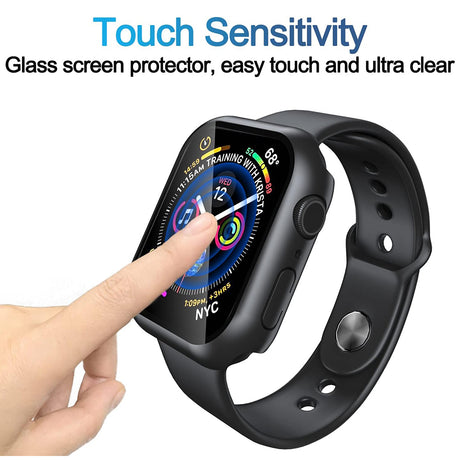 Husa smartwatch Techsuit Defense360 Pro compatibil cu Apple Watch 7 41mm, Negru
