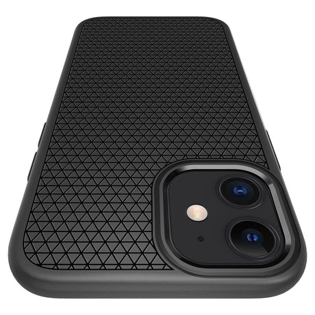 Spigen Liquid Air ACS01701 fekete tok iPhone 12 / iPhone 12 Pro készülékhez