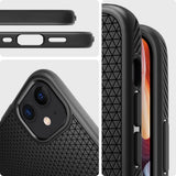 Husa de protectie Spigen Liquid Air (ACS01701) compatibil cu iPhone 12 / iPhone 12 Pro, Negru