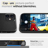 Husa de protectie Spigen Liquid Air (ACS01701) compatibil cu iPhone 12 / iPhone 12 Pro, Negru