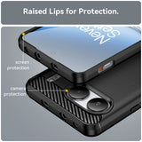 Husa de protectie Techsuit Carbon Silicone compatibil cu OnePlus Nord 4, Negru