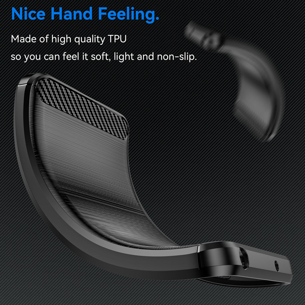 Husa de protectie Techsuit Carbon Silicone compatibil cu OnePlus Nord 4, Negru