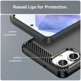 Husa de protectie Techsuit Carbon Silicone compatibil cu Samsung Galaxy A06, Negru