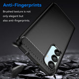 Husa de protectie Techsuit Carbon Silicone compatibil cu Samsung Galaxy A16 4G / A16 5G, Negru