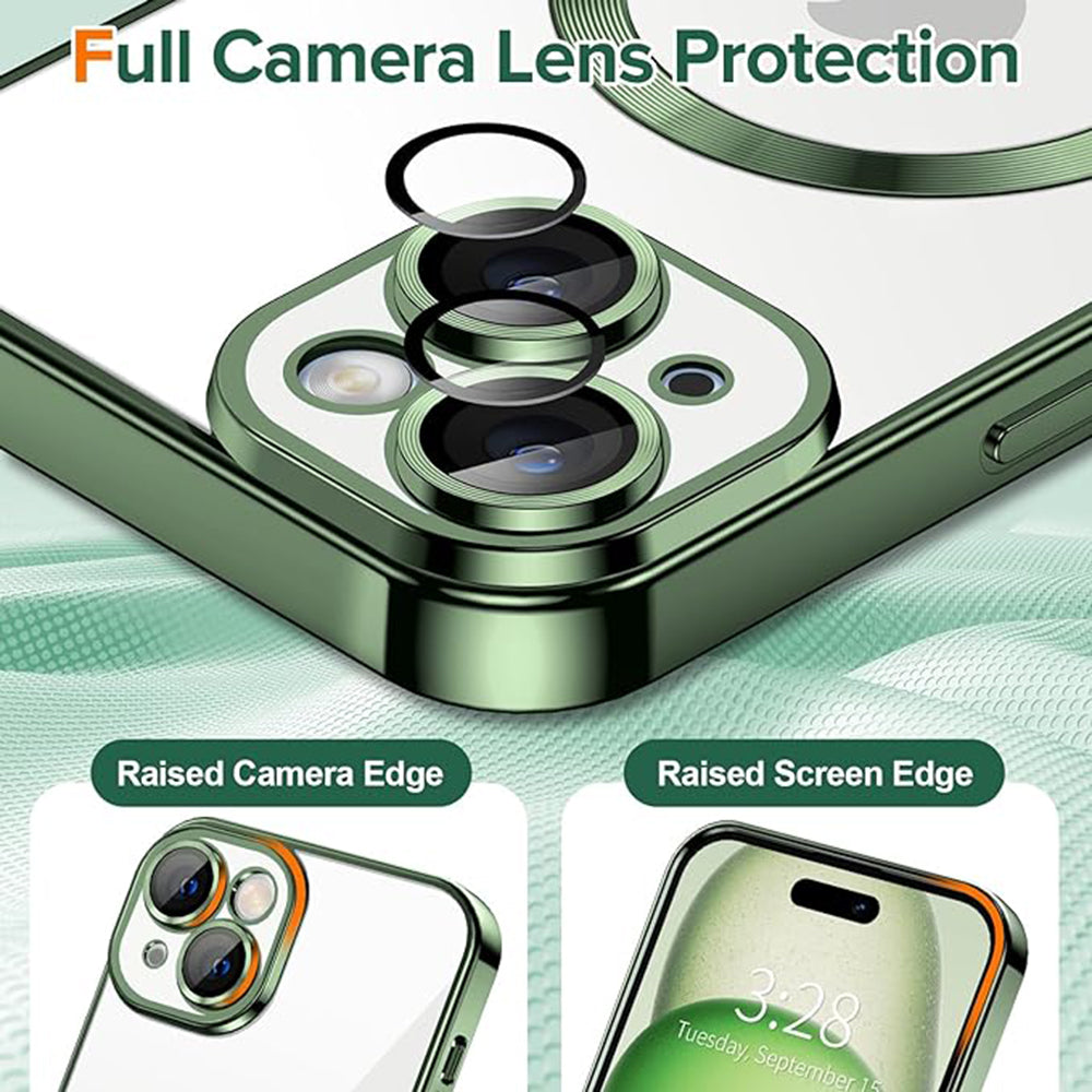 Husa de protectie Techsuit Luxury Crystal MagSafe compatibil cu iPhone 16 Plus, Roz