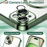 Husa de protectie Techsuit Luxury Crystal MagSafe compatibil cu iPhone 16 Plus, Albastru Inchis