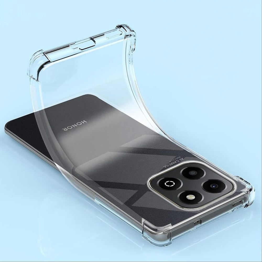 Husa de protectie Techsuit Shockproof Clear Silicone compatibil cu Honor X6b, Transparent