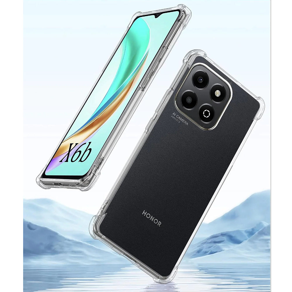 Husa de protectie Techsuit Shockproof Clear Silicone compatibil cu Honor X6b, Transparent