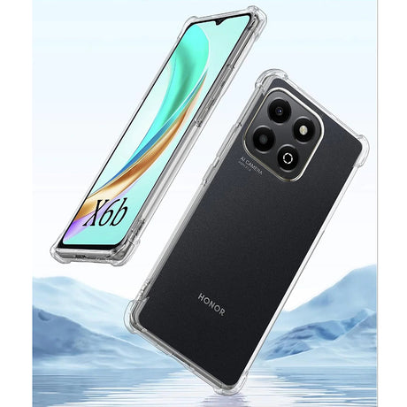 Husa de protectie Techsuit Shockproof Clear Silicone compatibil cu Honor X6b, Transparent