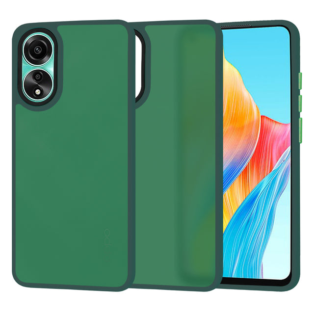 Husa de protectie Techsuit HaloFrost Series compatibil cu Oppo A78 4G, Bleumarin Green