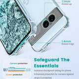 Husa de protectie Techsuit Shockproof Clear Silicone compatibil cu Google Pixel 9, Transparent