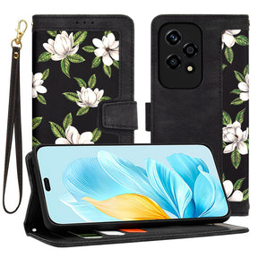Husa de protectie Techsuit FlipCraft compatibil cu Honor 200 Lite, Flowers of the Dawn