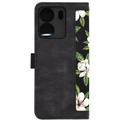 Husa de protectie Techsuit FlipCraft compatibil cu Xiaomi Redmi 13C 4G / Poco C65, Flowers of the Dawn