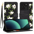 Husa de protectie Techsuit FlipCraft compatibil cu Xiaomi 13T / 13T Pro, Flowers of the Dawn