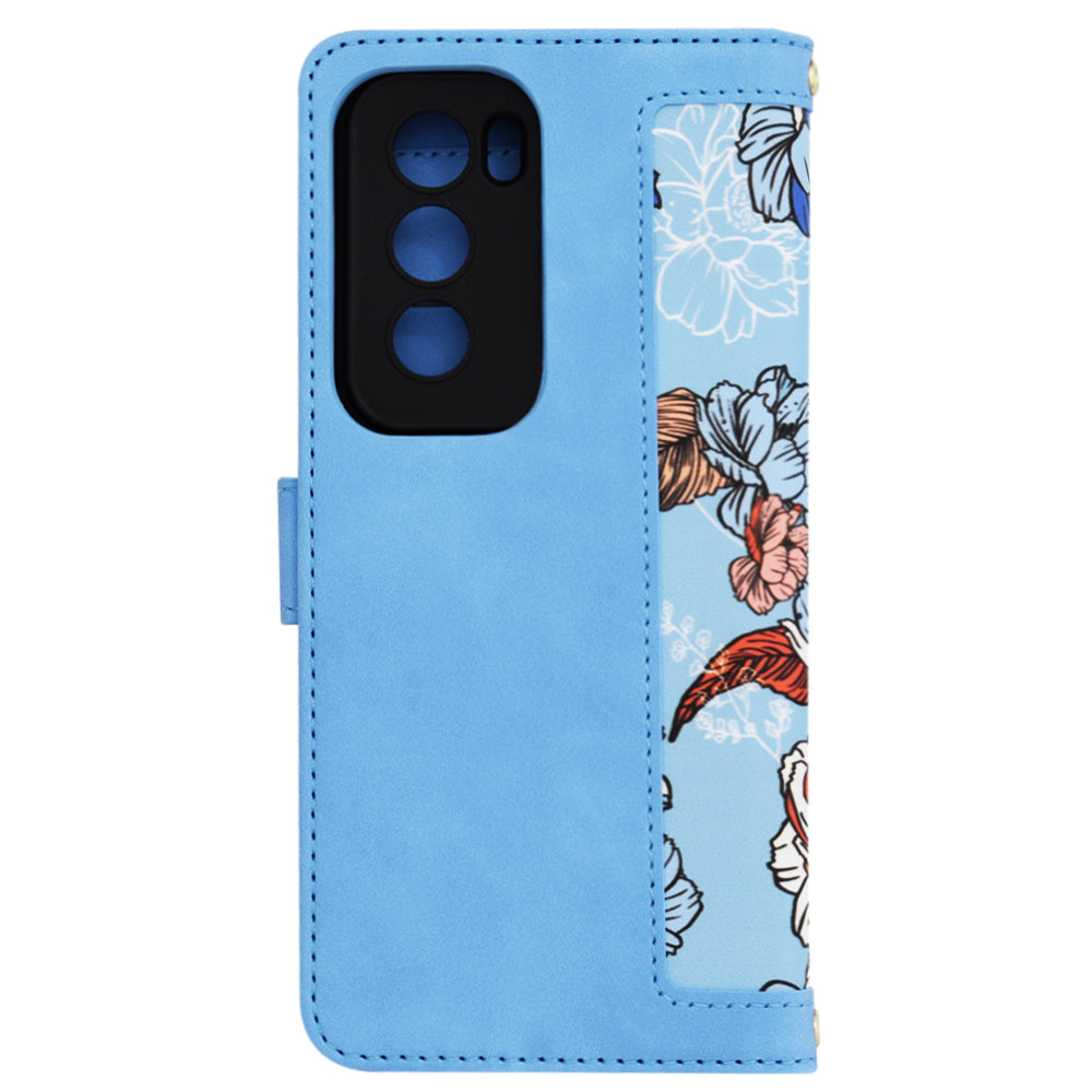 Husa de protectie Techsuit FlipCraft compatibil cu Oppo Reno12 Pro, Vibrant Blue