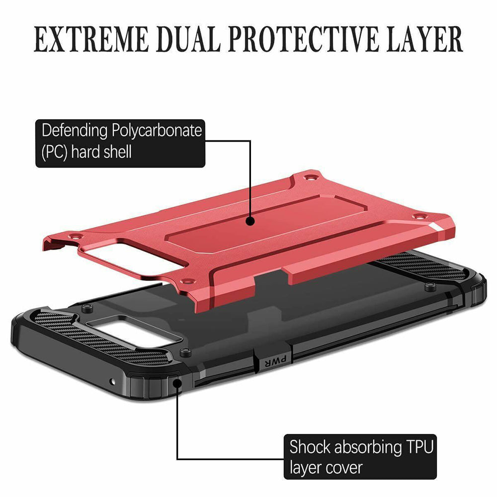 Husa de protectie Techsuit Hybrid Armor compatibil cu Samsung Galaxy S6 G920, Negru