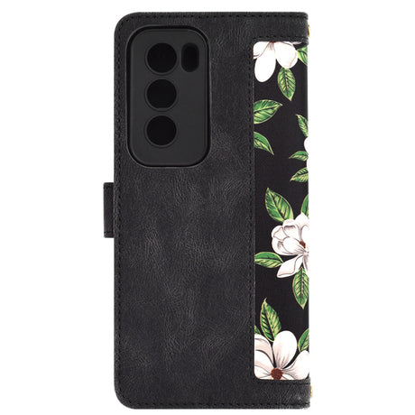 Husa de protectie Techsuit FlipCraft compatibil cu Oppo Reno12 Pro, Flowers of the Dawn