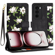 Husa de protectie Techsuit FlipCraft compatibil cu Oppo Reno12 Pro, Flowers of the Dawn