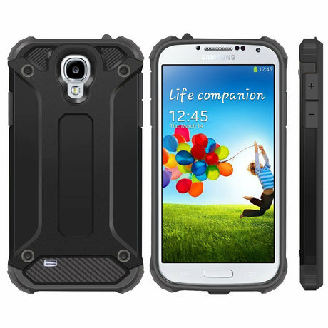Husa de protectie Techsuit Hybrid Armor compatibil cu Samsung Galaxy S4 i9500, Negru