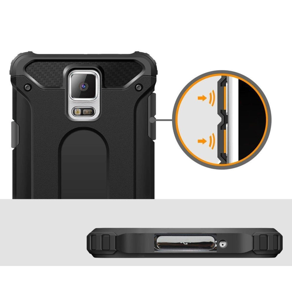 Husa de protectie Techsuit Hybrid Armor compatibil cu Samsung Galaxy S5 G900, Negru