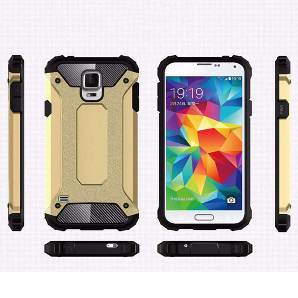 Husa de protectie Techsuit Hybrid Armor compatibil cu Samsung Galaxy S5 G900, Negru