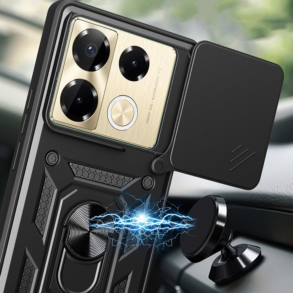 Husa de protectie Techsuit CamShield Series compatibil cu Infinix Note 40 Pro+, Albastru
