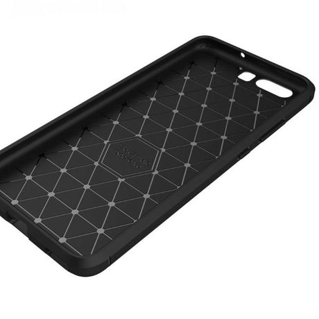 Husa de protectie Techsuit Carbon Silicone compatibil cu Huawei P10 Plus, Negru