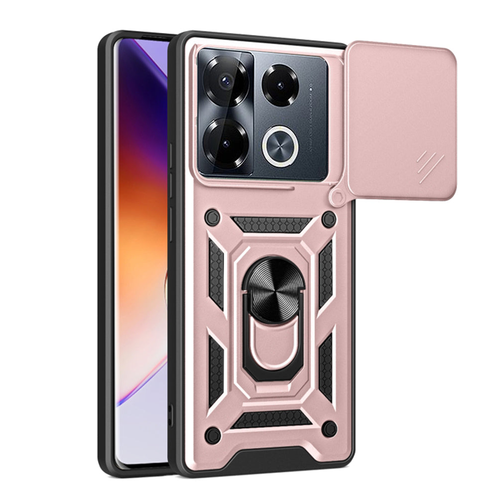 Husa de protectie Techsuit CamShield Series compatibil cu Infinix Note 40 Pro+, Roz Auriu