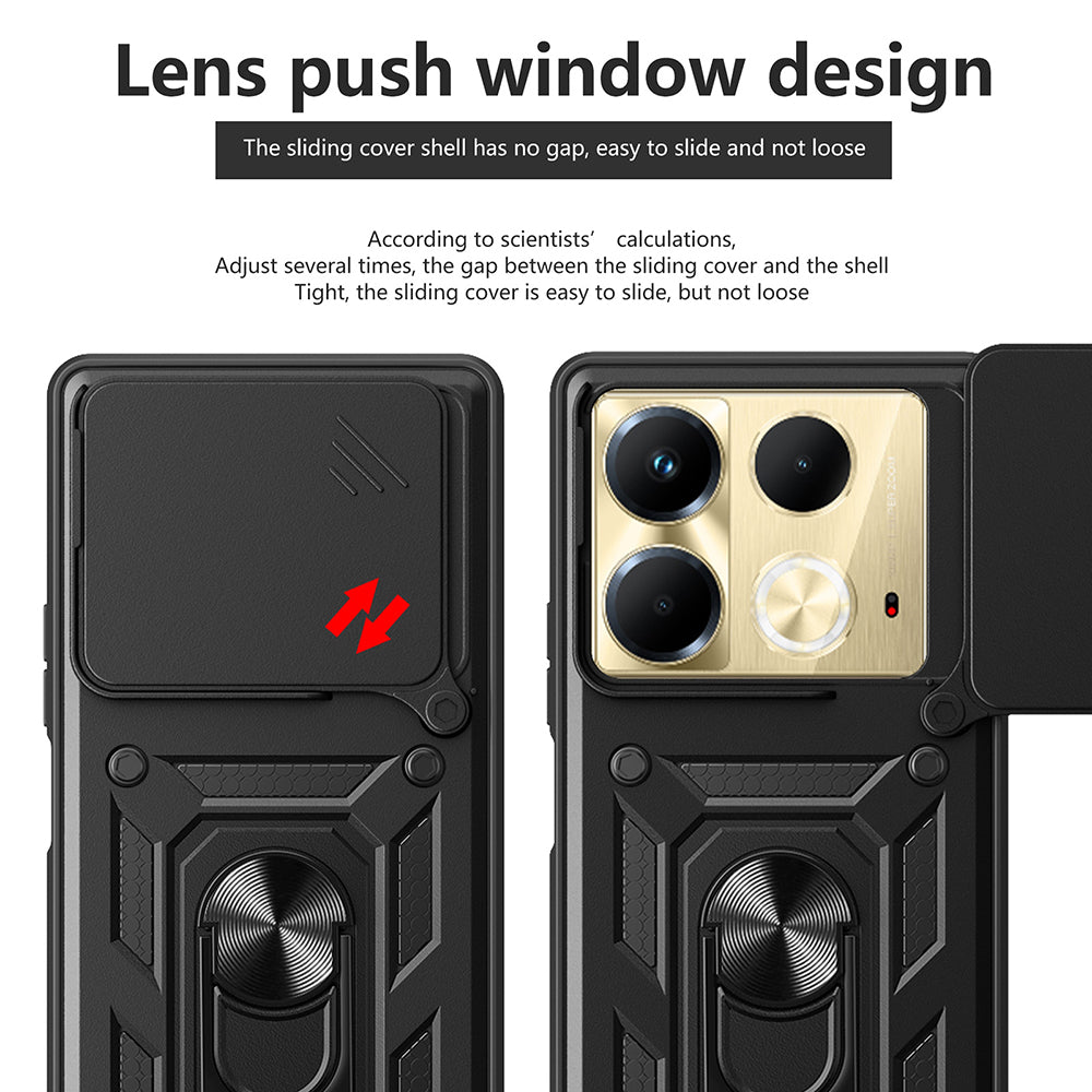 Husa de protectie Techsuit CamShield Series compatibil cu Infinix Note 40, Negru