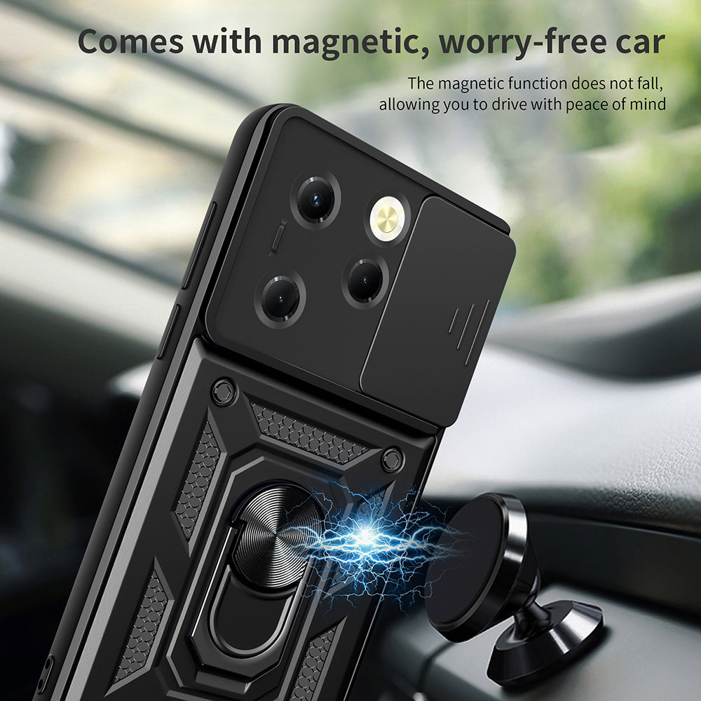 Husa de protectie Techsuit CamShield Series compatibil cu Infinix Hot 40 / 40 Pro / Tecno Spark 20 Pro, Albastru