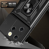 Husa de protectie Techsuit CamShield Series compatibil cu Infinix Hot 40 / 40 Pro / Tecno Spark 20 Pro, Roz Auriu