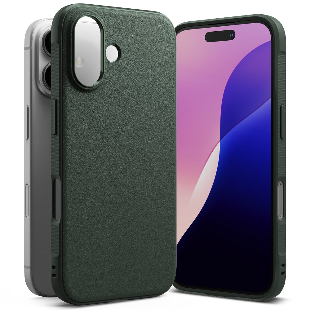 Husa de protectie Ringke Onyx compatibil cu iPhone 16, Verde Inchis