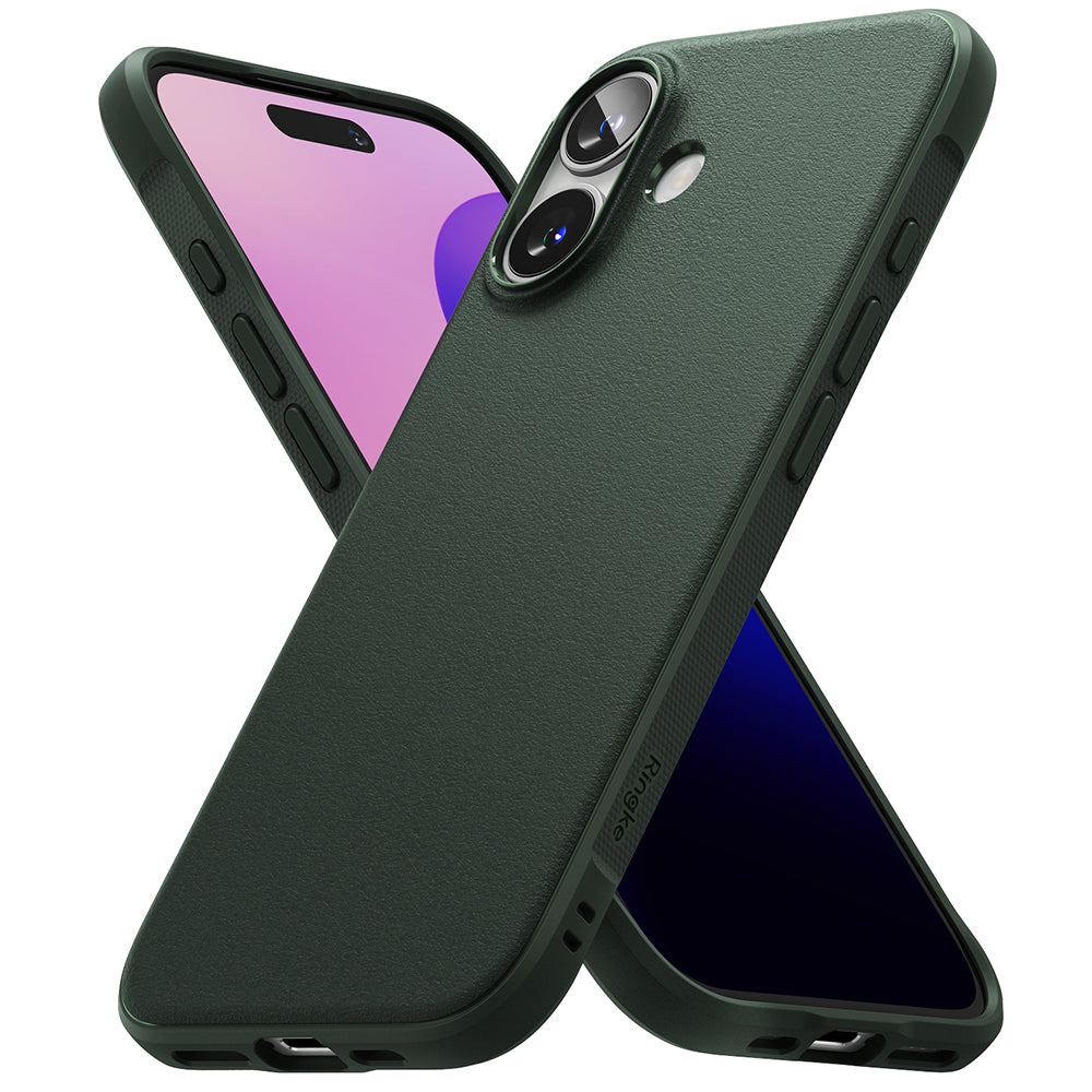 Husa de protectie Ringke Onyx compatibil cu iPhone 16, Verde Inchis
