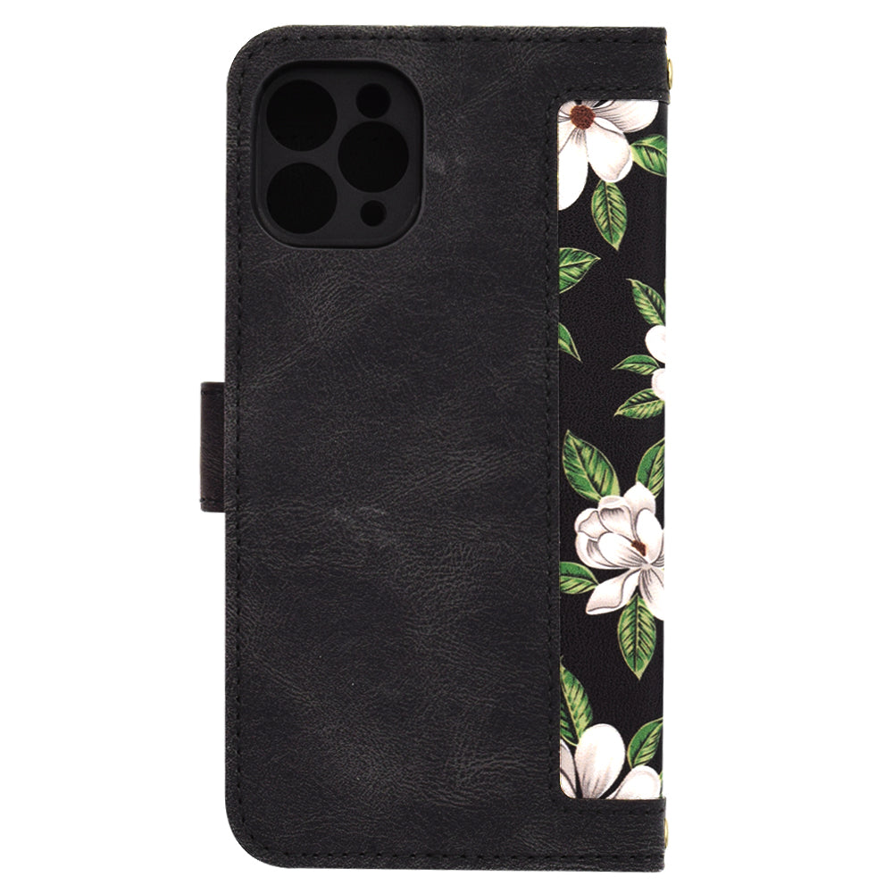 Husa de protectie Techsuit FlipCraft compatibil cu iPhone 11 Pro, Flowers of the Dawn