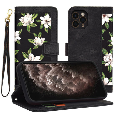 Husa de protectie Techsuit FlipCraft compatibil cu iPhone 11 Pro, Flowers of the Dawn