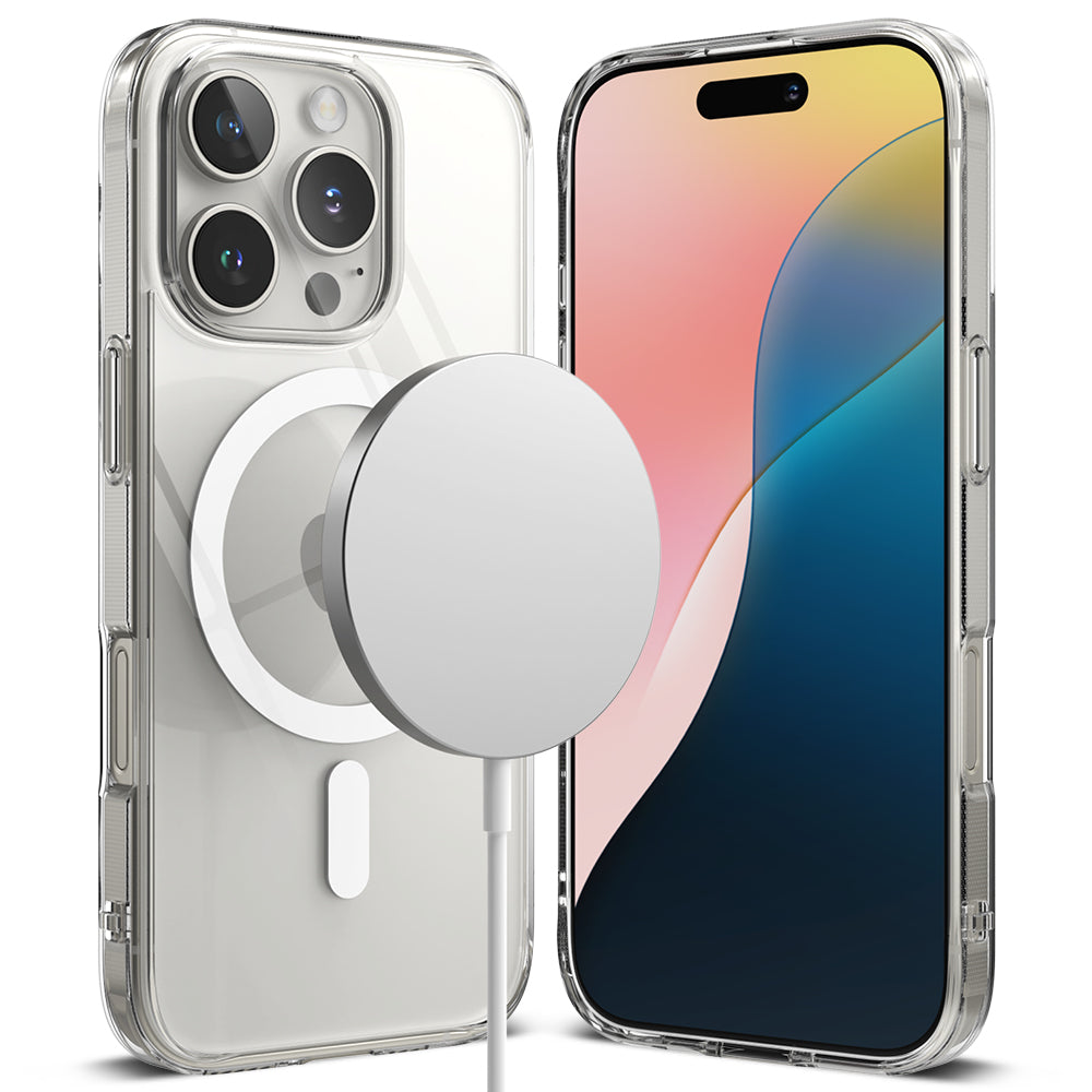 Husa de protectie Ringke Fusion MagSafe compatibil cu iPhone 16 Pro, Transparent
