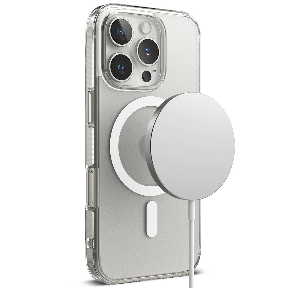 Husa de protectie Ringke Fusion MagSafe compatibil cu iPhone 16 Pro, Transparent Mat