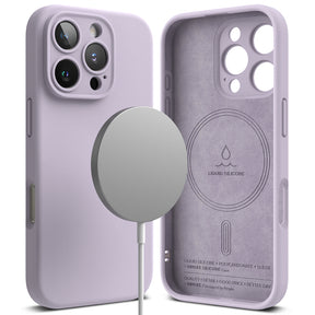 Husa de protectie Ringke Silicone Magnetic MagSafe compatibil cu iPhone 16 Pro, Lavanda