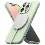 Husă Ringke Silicone Magnetic MagSafe pentru iPhone 16 Pro, verde