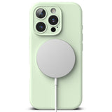 Husă Ringke Silicone Magnetic MagSafe pentru iPhone 16 Pro, verde