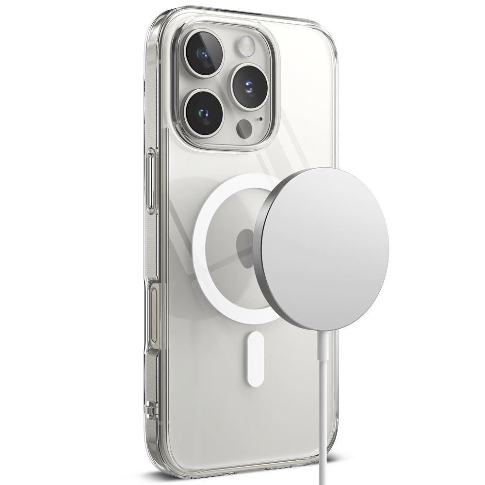 Husa de protectie Ringke Fusion MagSafe compatibil cu iPhone 16 Pro Max, Transparent