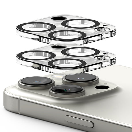 Folie de protectie Ringke Camera Glass (set de 2) compatibil cu iPhone 16 Pro / iPhone 16 Pro Max, Transparent